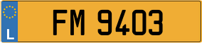 Trailer License Plate
